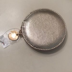 LOFT gold zip up mirror “hey beautiful” NWT